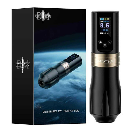 Tattoo Gun Wireless Tattoo Machine 1800mAh Batteries Complete with Tattoo Ink for Tattoo Artist Beginners