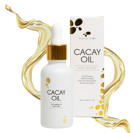 Cacay Oil for Face - Natural Retinol & Organic Vitamin E Oil for Skincare - Pure Vitamin A - Anti-Aging, Hydrating Face Oil - 100% Organic, Cold-Pressed, Anti-Wrinkles- 1 Fl Oz (30ml)