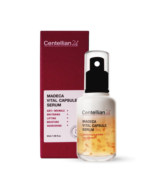 Centellian 24 Vital Capsule Serum (1.69 fl oz) - Ampoule for Moisturizing, Skin Elasticity, Skin Protection & Soothing by Dongkook Pharmaceutical. TECA, Centella Asiatica