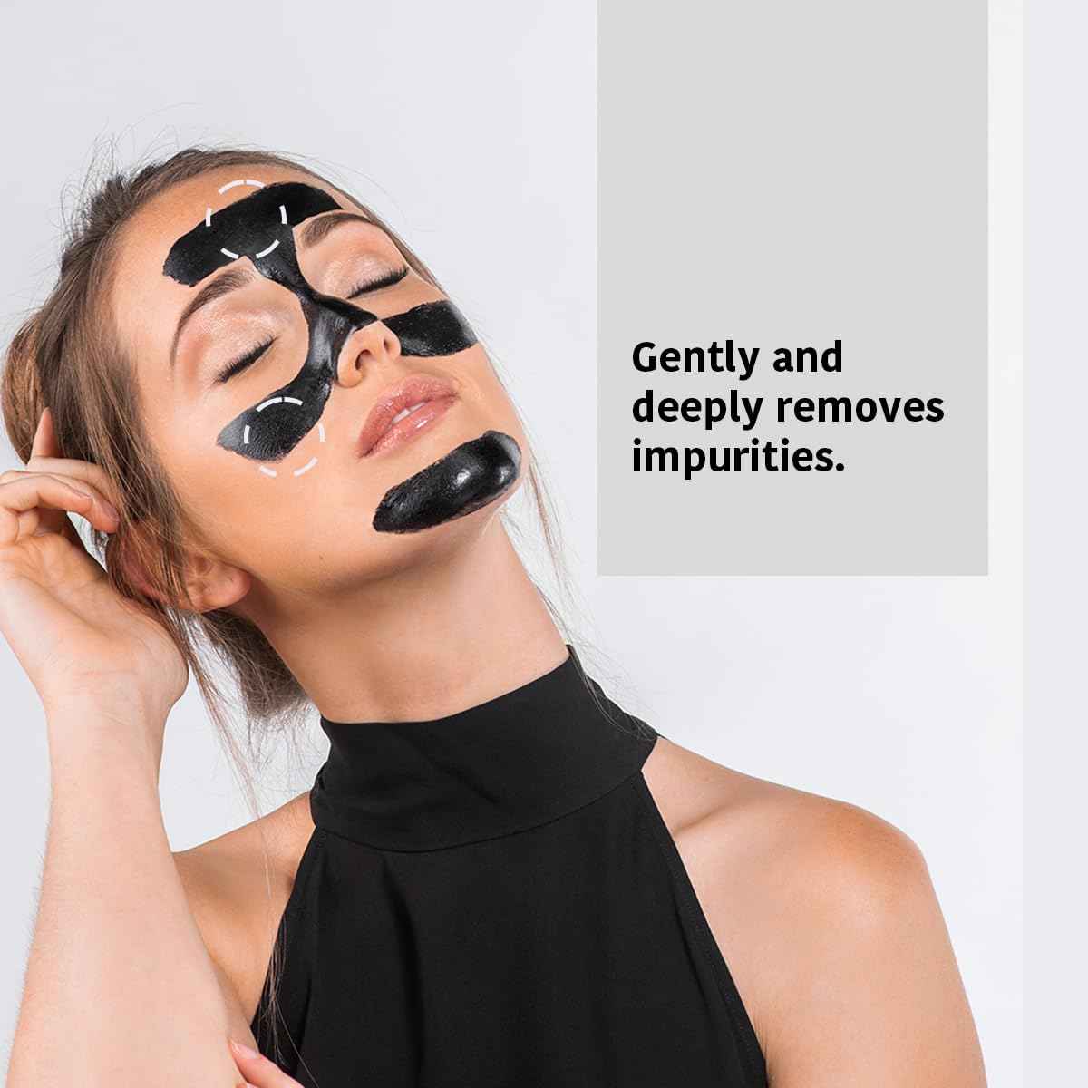 IROHA NATURE Deep Cleansing Peel-Off Face Mask | 4 Pack | Ideal for Combination to Oily Skin | Removes Impurities & Imperfections