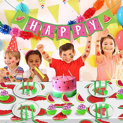 144 Watermelon Temporary Tattoos for Kids Party Favors