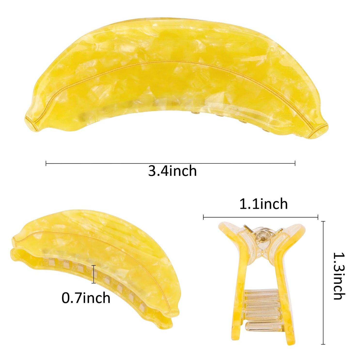 Hapdoo Peach Hair Clips, Cute Fruit Hair Claw Clip for Women Girls, Acetate Hair Accessories Gift