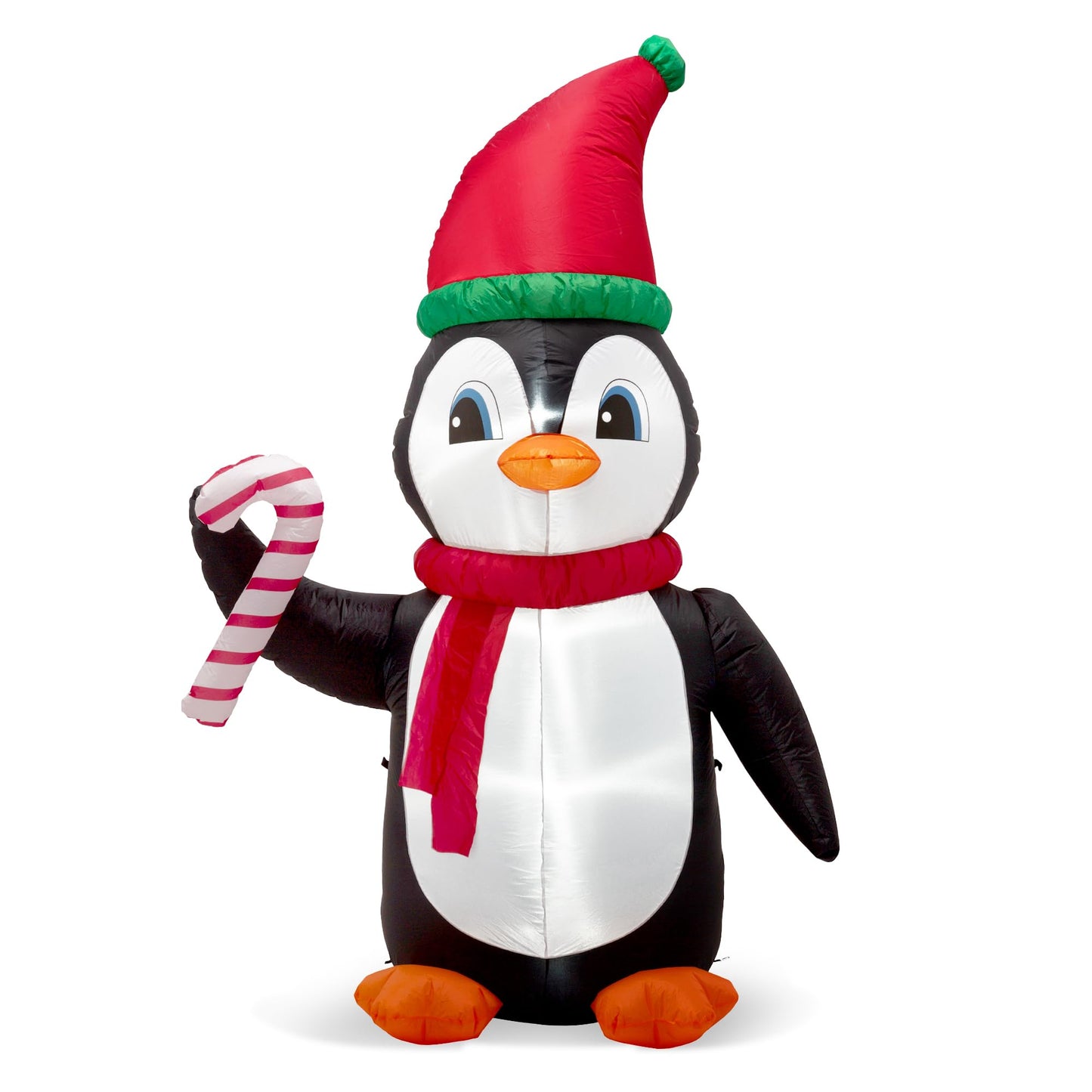 Glitzhome 8ft Christmas Inflatable Decorations LED Lighted Xmas Penguin Indoor and Outdoor Decoration Blow up Yard Lawn Home Decor