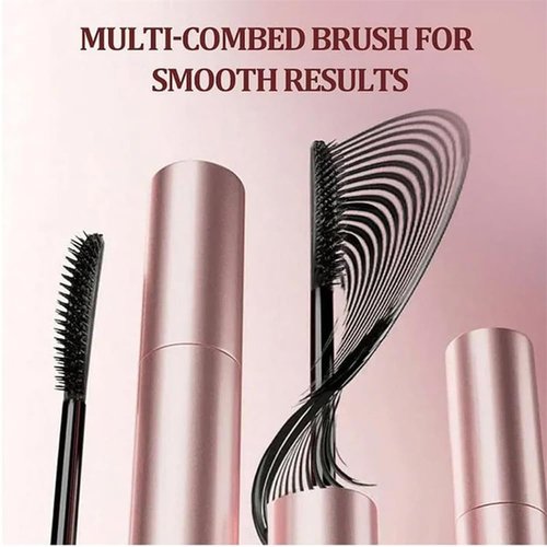 Yamlo Eme Mascara, Lengthening and Curling Mascara, Black & Brown Duo For Lash Makeup, Waterproof & Sweatproof Long Lasting Non-Smudged (2Pcs Black)