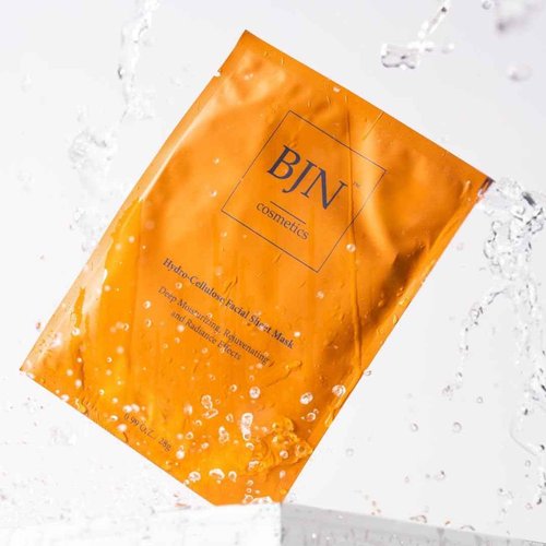 BJN Cosmetics Luxury (5pack) Hydro Cellulose Lotion Facial Sheet Masks for Skin Care & Beauty - Natural Ingredients for Deep Hydration, Moisturizing, Rejuvenation, and Radiance