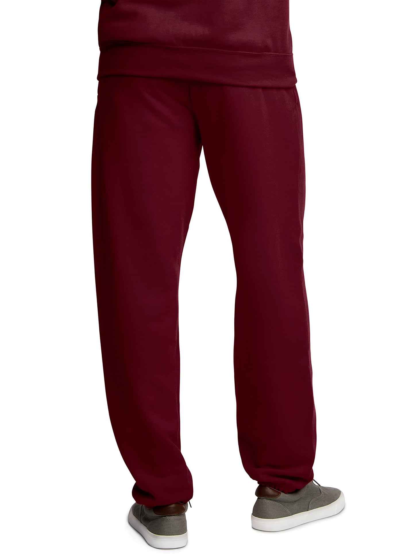 Fruit of the Loom mens Eversoft Fleece Sweatpants, Sweatpants - Maroon, Small US