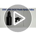 CREAWEA 4 Pack 24 oz Refillable Plastic Spray Bottles Black for Cleaning Garden Home