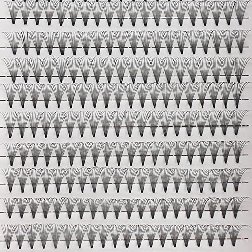 Bodermincer Lashes 10D D Curl 300pcs Large Pack Premade Russian Volume Fans Mink Eyelashes Lash Pre made Eyelash Extensions Supplies (17mm)