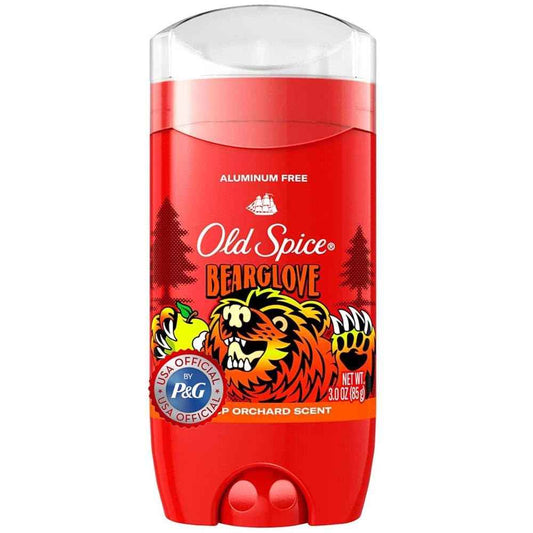 Old Spice Wild Collection Men's Deodorant, Bearglove 3 oz (Pack of 3)