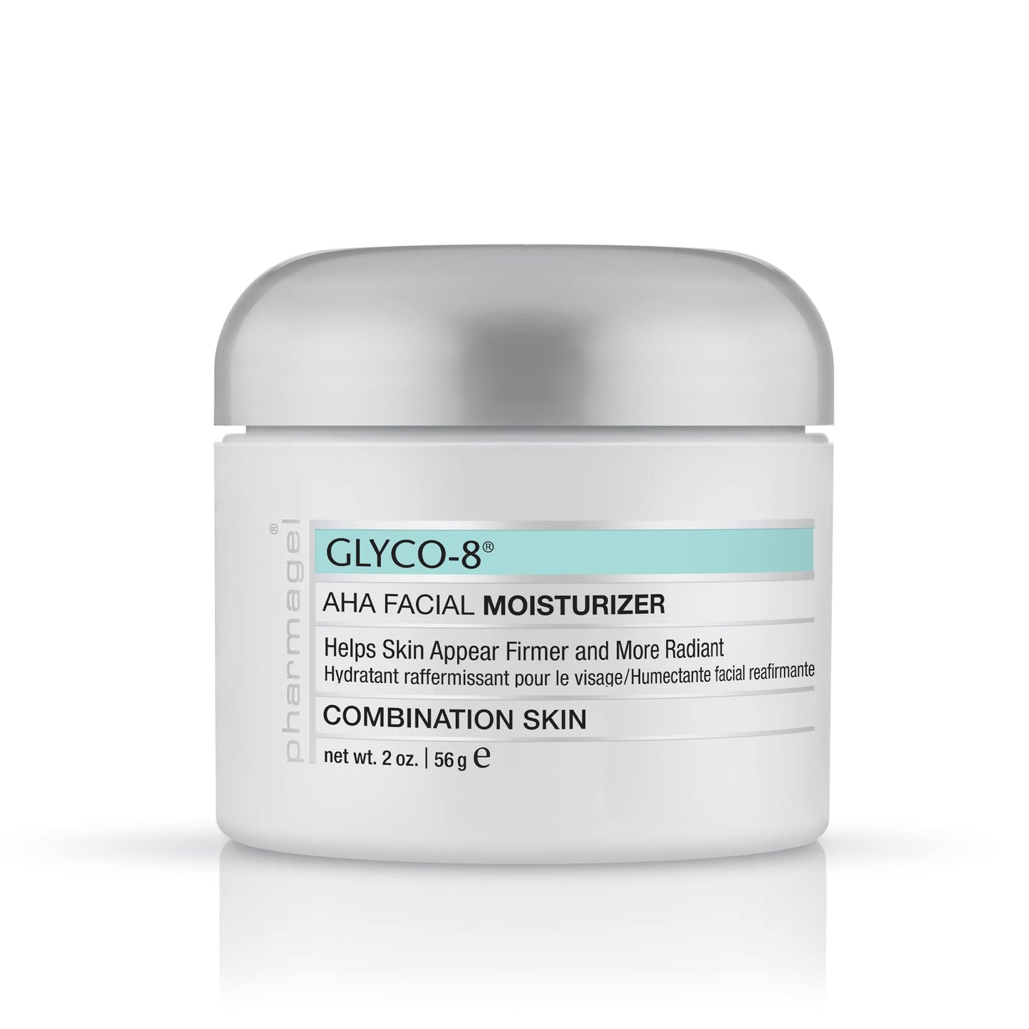 Pharmagel Glyco-8 Facial Firming Moisturizer for Combination Skin | Deeply Hydrating Daily Facial Moisturizer for Fine Lines and Wrinkles - 2 oz.