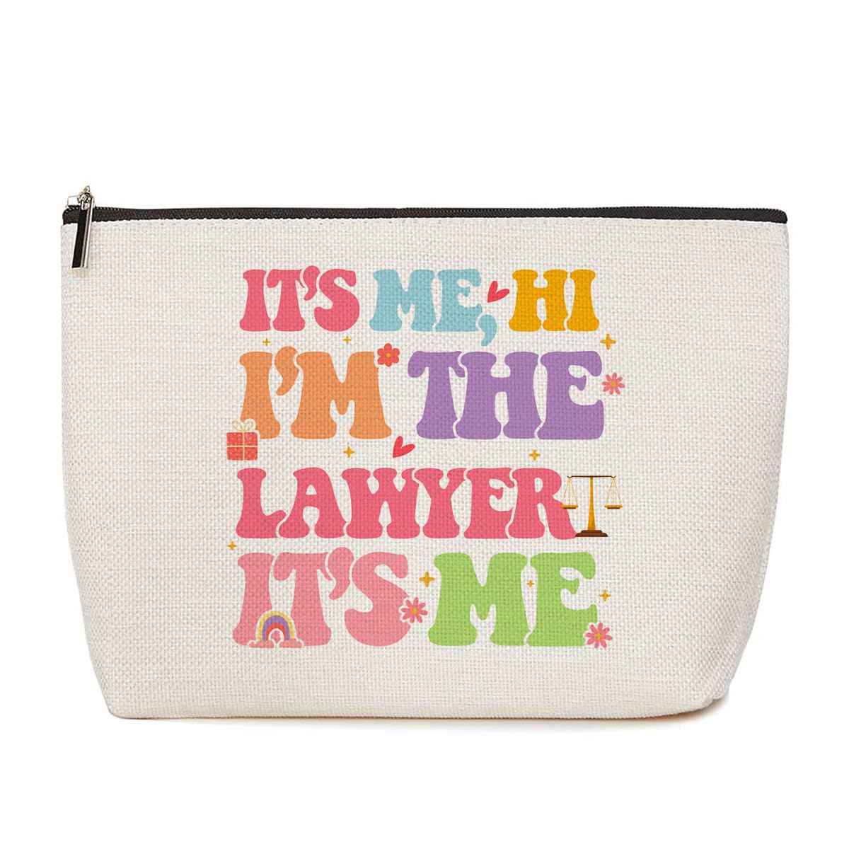 Law School Gifts Makeup Bag Cosmetic Bag Future Lawyer Travel Organizer Toiletry Bag Lawyer Gifts for Women Legal Practitioner Law Student Sisters Attorney Birthday Mother's Day Anniversary Graduation