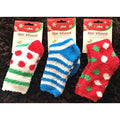 Airplus Aloe Infused Ultra Moisturizing Socks - Holiday Colors - Pack of 3 Pairs - Colors Will Vary