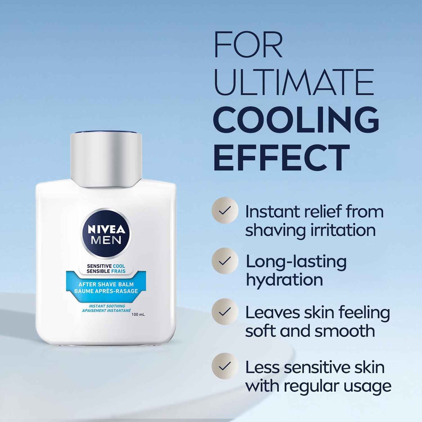 Nivea Men Sensitive Skin Cooling After Shave Balm, 100 ml