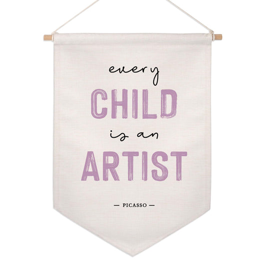 Every Child is an Artist Wall Hanging Banner Children Artwork Display Decor Classoom Decor