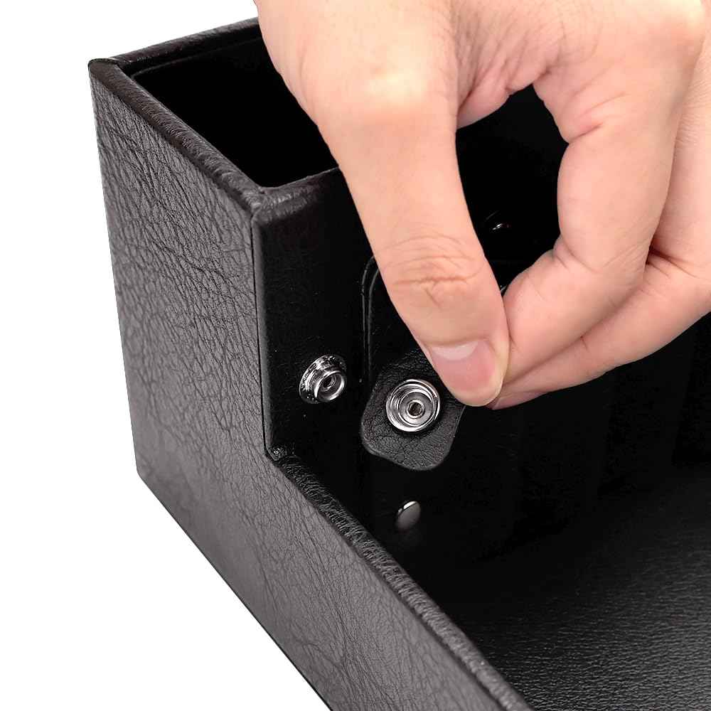 Barber Storage Box,Hairdressing Tool Holder, Multifunctional Detachable Large Storage Box, Shear Holder PU Leather Salon Scissors Holder, Hair Cutting Tools Storage Case for Barber Accessories(Large)