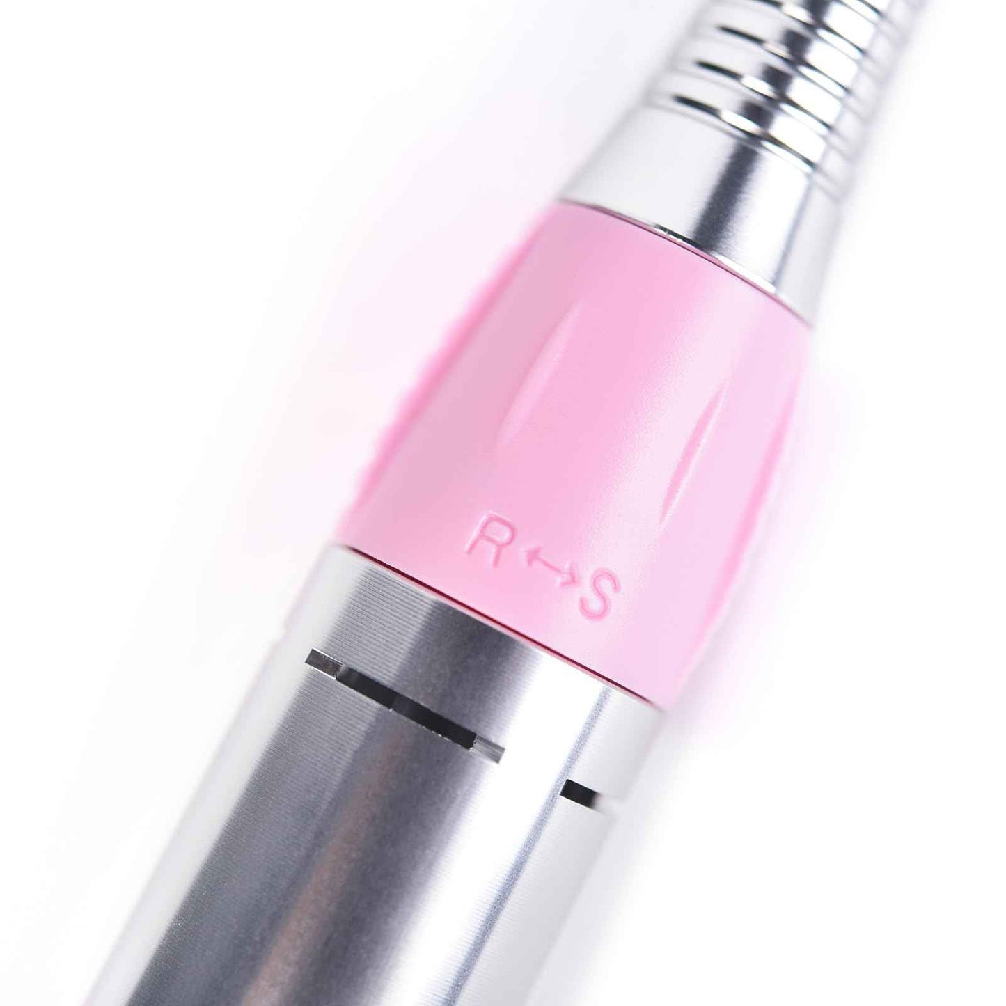Rolabling Nail Drill Handpiece Electric Nail Drill Handle Machine Replacement Nail Polishing Pen Portable Manicure Pedicure Tool (Pink)