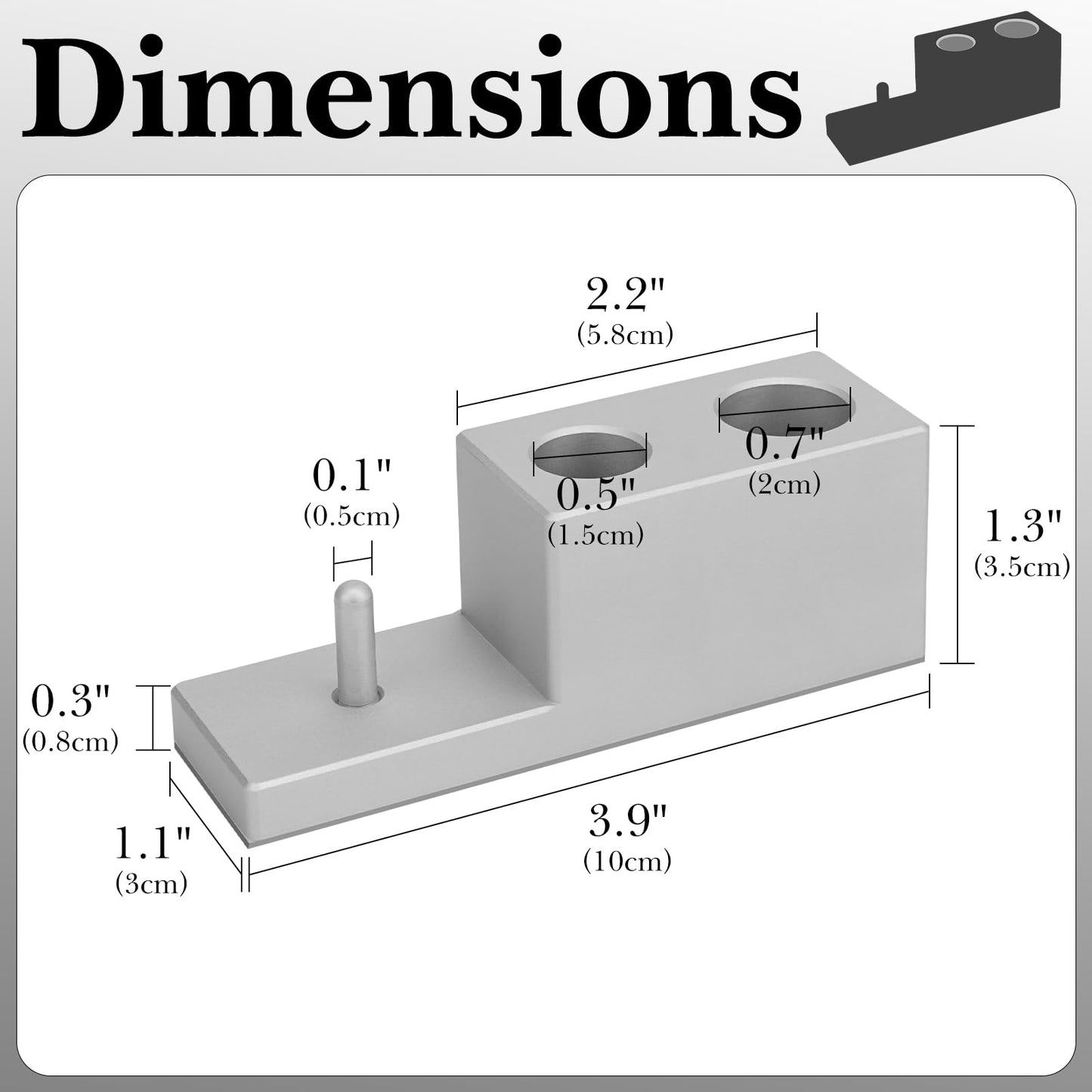 Linkidea Aluminum Alloy Razor Stand with Drainage Base , Compatible with Vikings Blade, Merkur Safety Razors, Collector Display Stand & Bathroom Organizer Gift for Men (Silver)