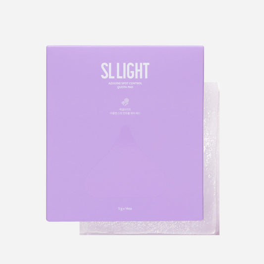 SLLIGHT Azulene Spot Control Quota Facial Pad (14 Pads, 1 Box) | Calming & Soothing Facial Pads for Sensitive Skin | Reduces Redness & Blemishes | Korean Skincare