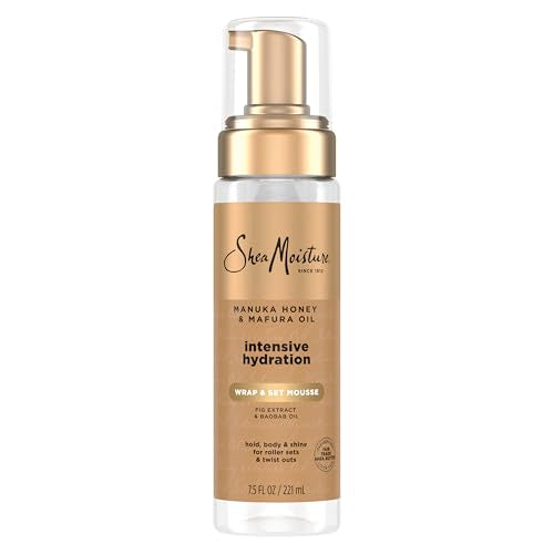 Shea Moisture Manuka Honey & Mafura Oil Styling Mousse 7.5oz - Frizz Control & Hydrating