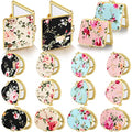 Remerry 48 Pieces Compact Mirror for Purse Small Flower Pocket Mirror Portable Floral Retro Folding Tea Party Favors Makeup Travel for Women Mother (Vivid Style)