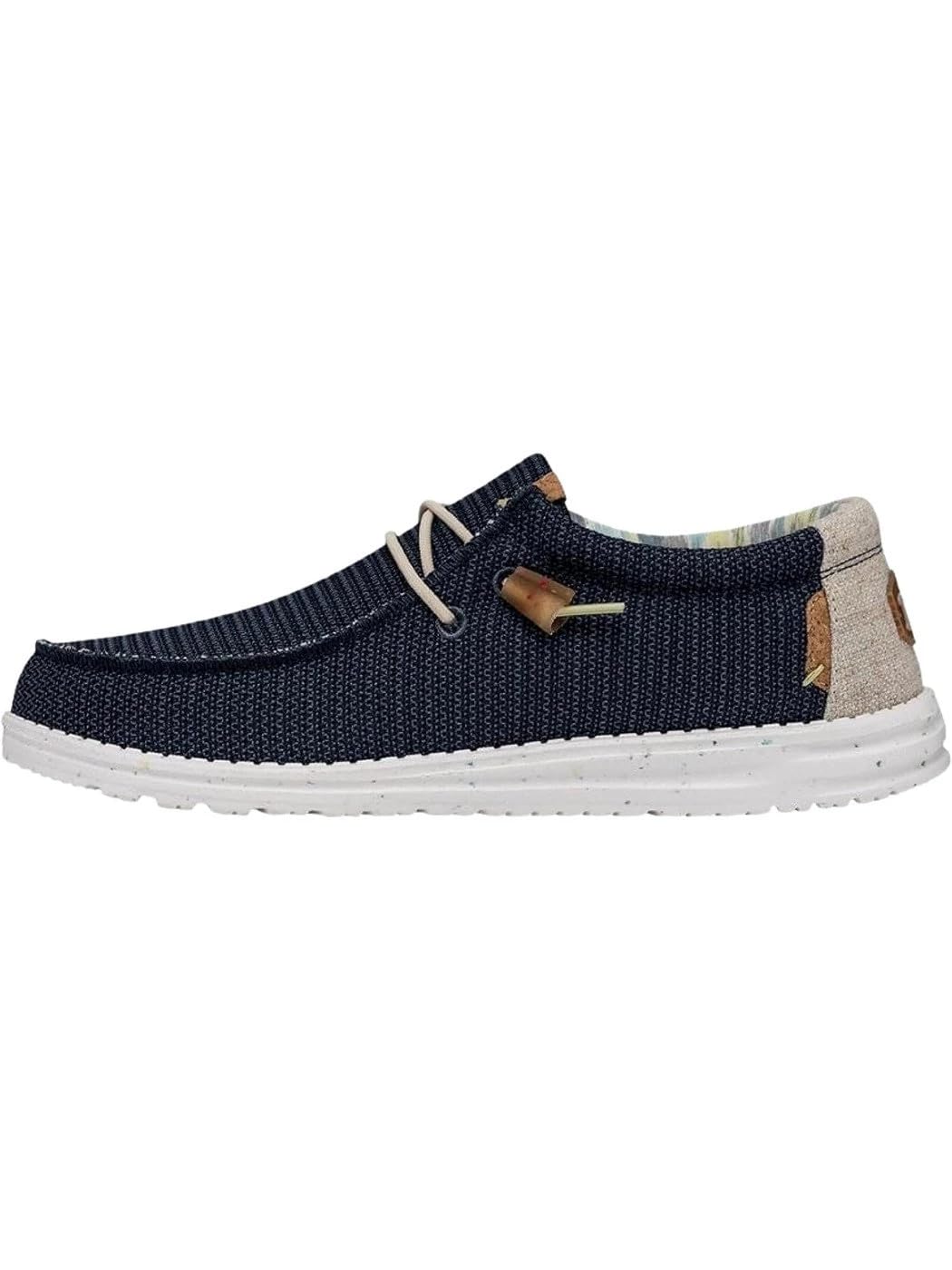 Hey Dude Men's Wally Stretch Orion Blue Size 8| Men's Loafers | Men's Slip On Shoes | Comfortable & Light-Weight