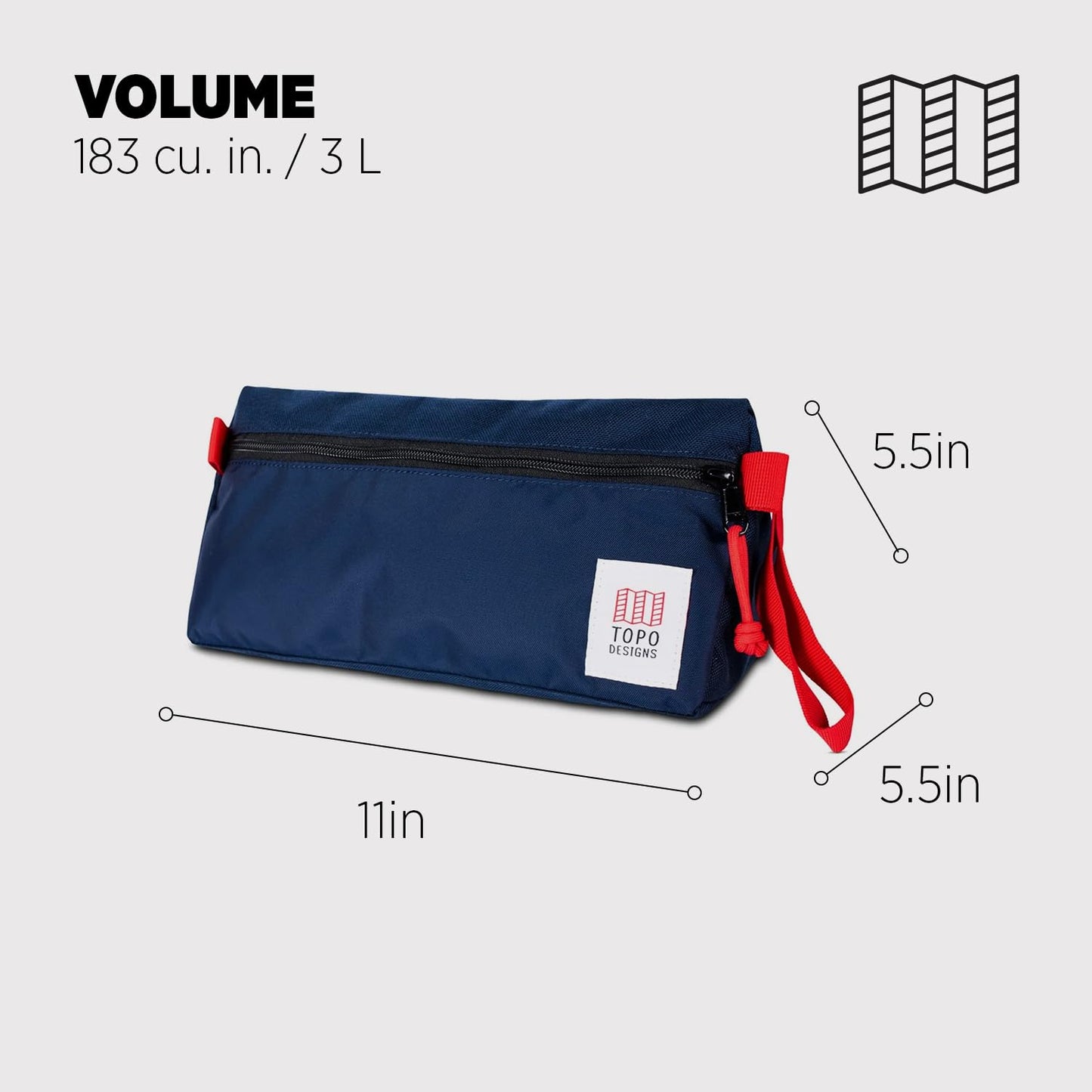 Topo Designs Dopp Kit - Navy/navy