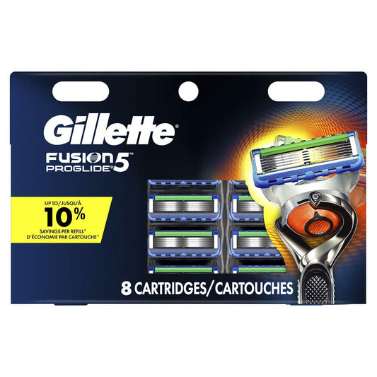 Gillette Fusion 5 Proglide 8Ct Cartridges Card