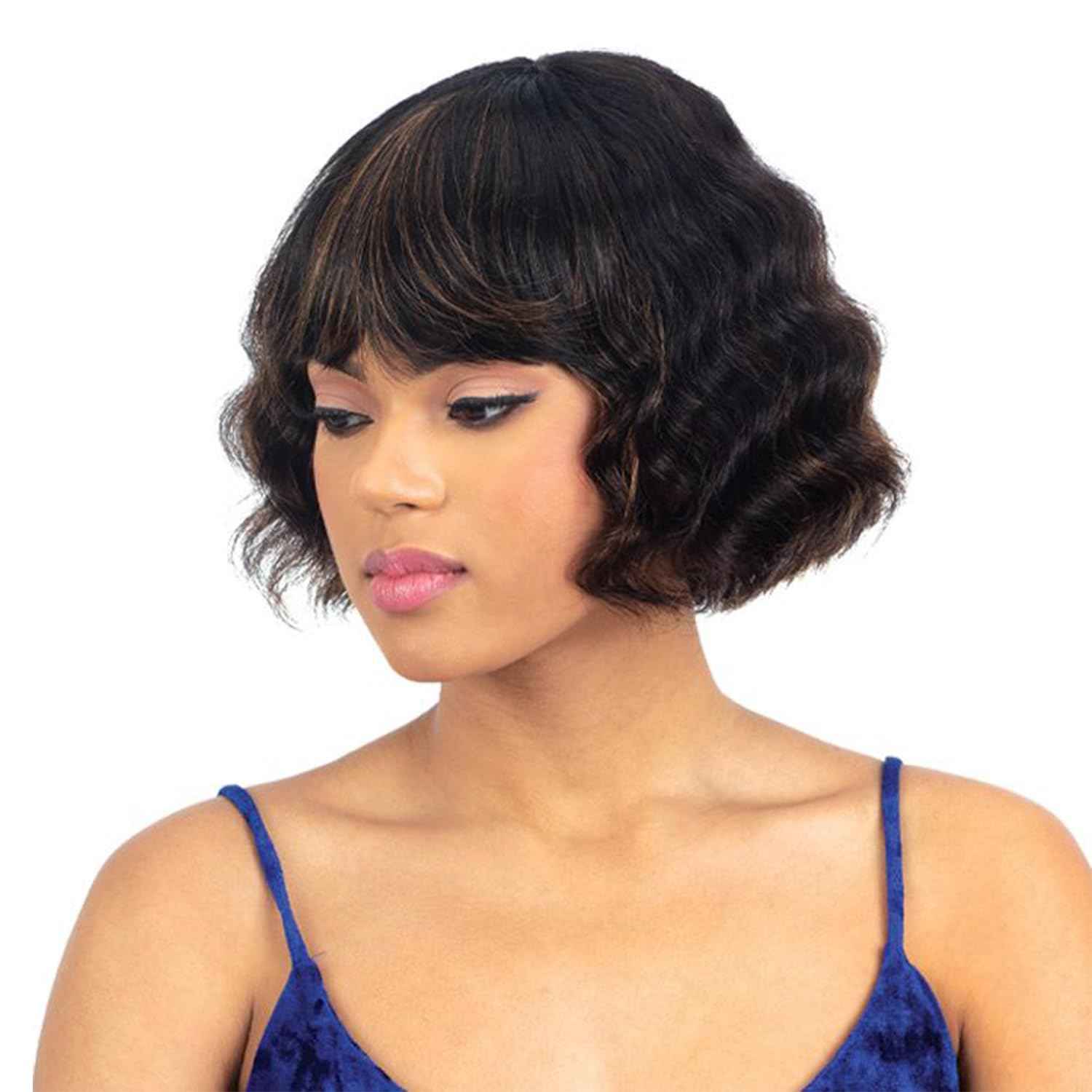 FREE TRESS Naked Brazilian Human Hair Wig - Luca (Color:NATURAL)