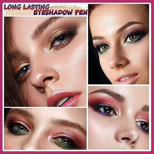 Green Eyeshadow Stick, Waterproof Long-Lasting Cream Shimmer
