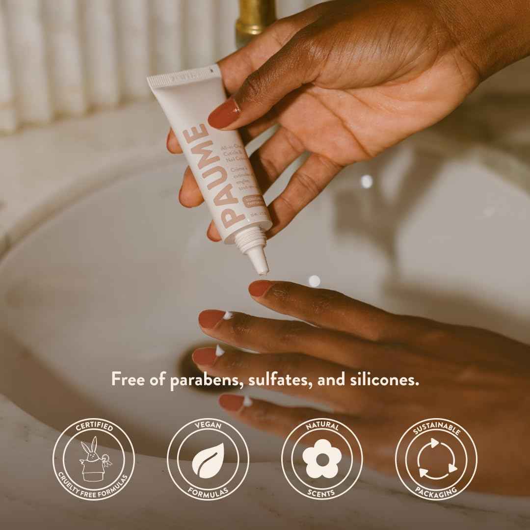 PAUME All-in-One Cuticle and Nail Cream: Ultimate Nail Strengthener & Repair Cream for Healthier, Stronger Nails and Nourished Cuticles, 0.75oz