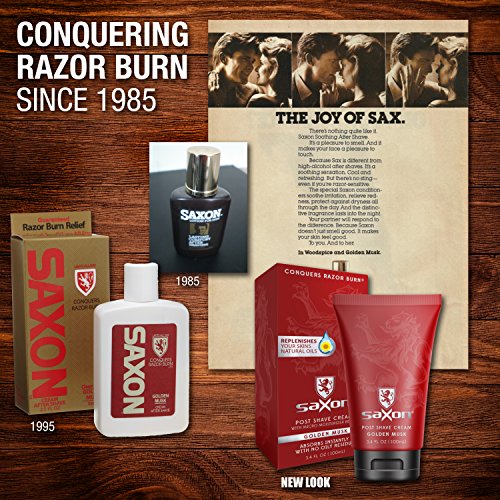 Saxon Post Shave Cream with Micro Moisturizing and Conditioning Beads, Woodspice