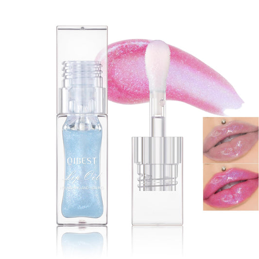 Magic Color Changing Moisturizing Lip Glow Oil, 2024 New Plumping Glitter Color Changing Lip Oil, Hydrating Lip Gloss Lip Balm Nourishing Lip Care Non-sticky Lip Oil