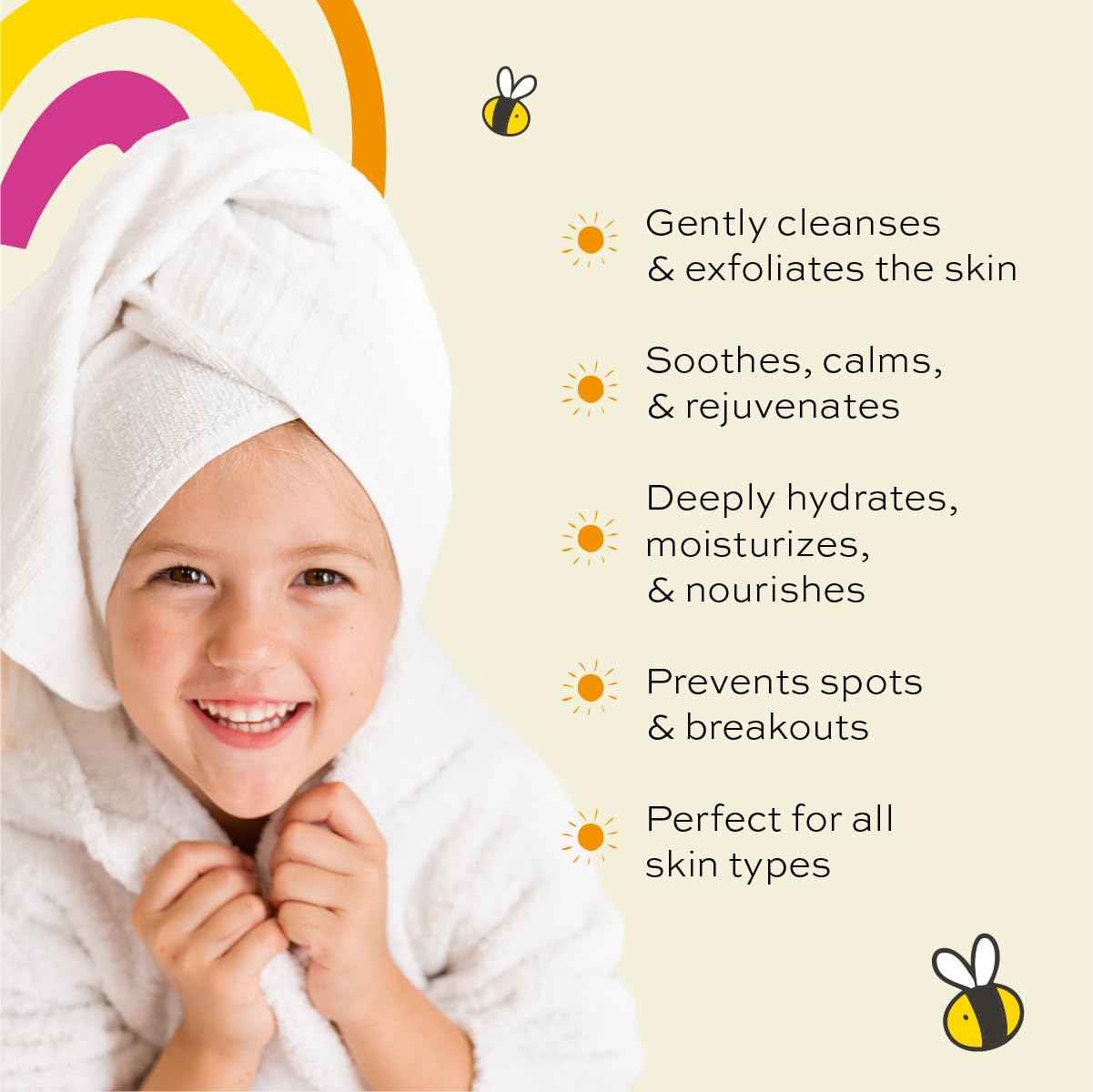 Kid's Organic Skincare Bundle: Foaming Face Wash (Orange) & Hydrating Moisturizer (Blackberry Ylang Ylang)