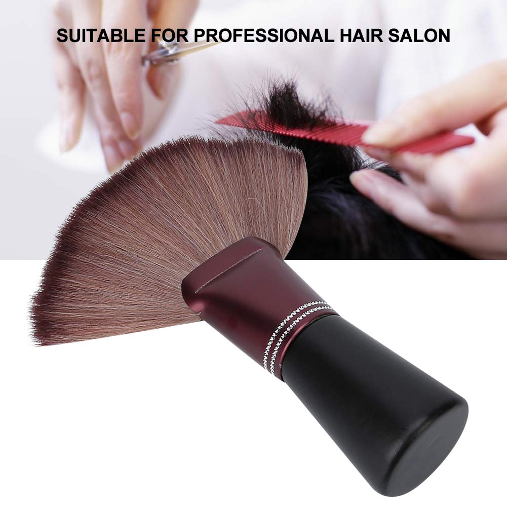 Barber Neck Hair Sweep Hair Brush, Fan Shape Soft Hairdressing Broken Hair Duster, Thick Hair brush Hair Salon Neck Hair Clean Sweep Tool, Barber Brush Hair Clippings Remove