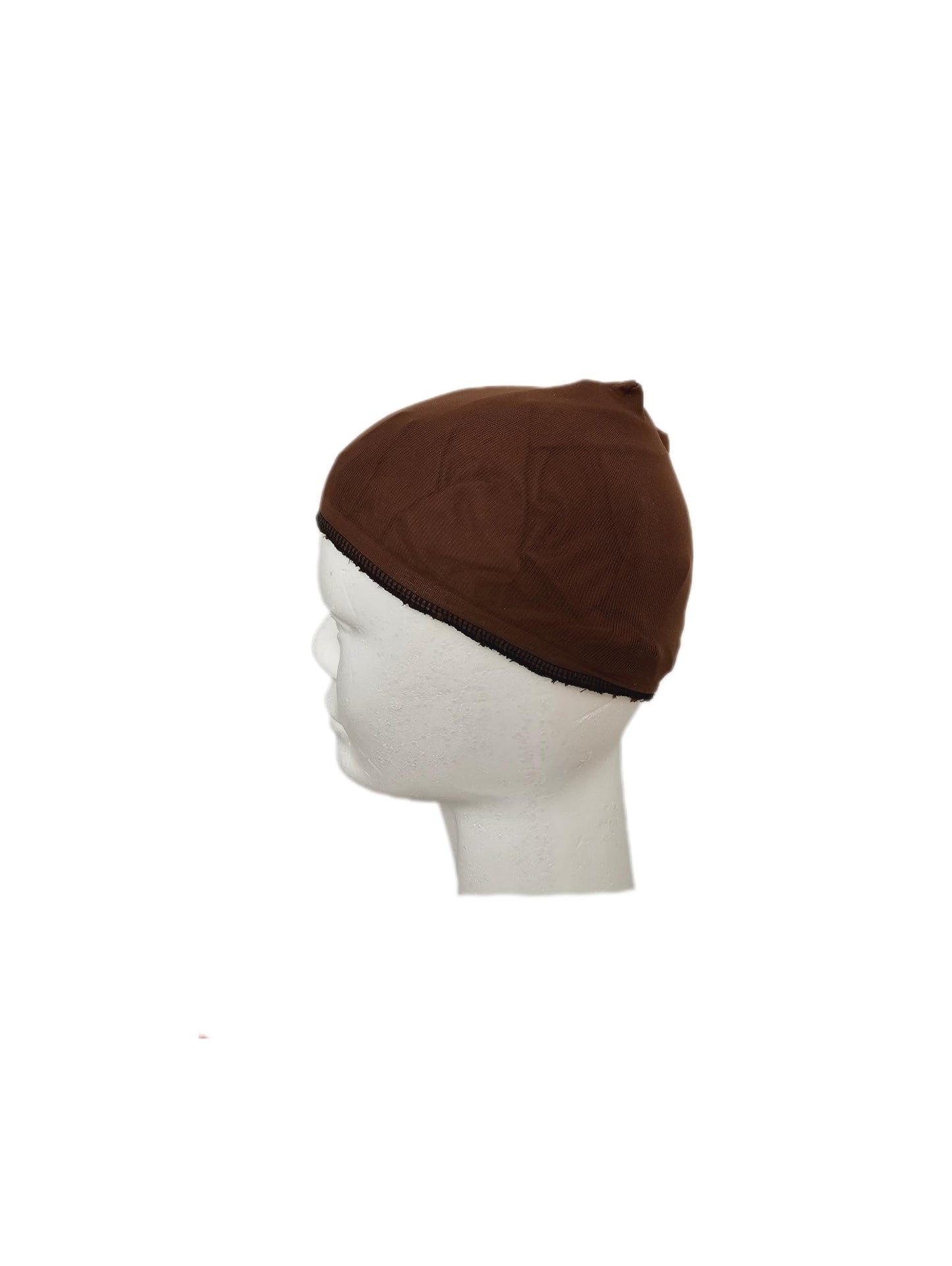 Satin lined wig cap, wig cap, wig cap for lace wig (Brown)