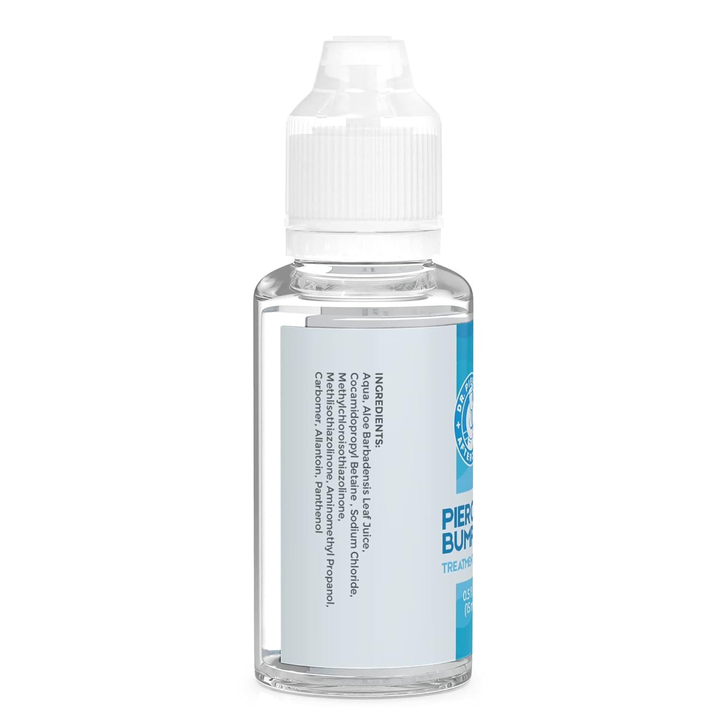 Dr. Piercing Aftercare Keloid Drops – Non-Greasy Saline Solution for Keloid Bump Removal for Piercings - May Reduce Appearance of Nose Piercing Bump, Nose Ear Lip Belly (15 mL)