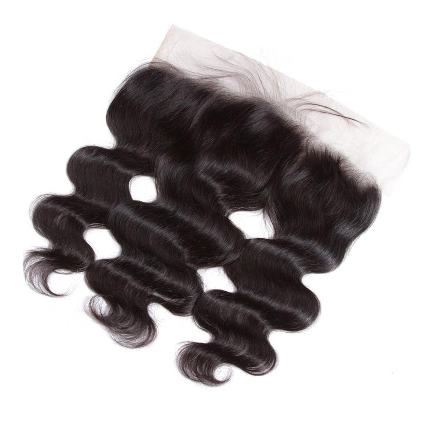 13x4 Lace Frontal Closure Body Wave Full Lace Frontal Ear to Ear Pre Plucked Lace Frontal Human Hair 100% Unprocessed Brazilian Virgin Human Hair 150% Density Remy Human Hair 16 Inch Natural Black