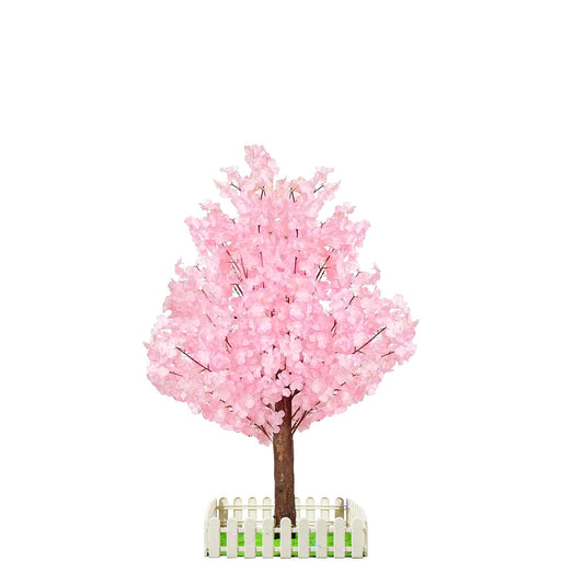 Artificial Cherry Blossom Tree - Handmade Pink Fake Cherry Blossom Tree Centerpieces for Wedding Party Christmas Garden Indoor & Outdoor (4 FT)