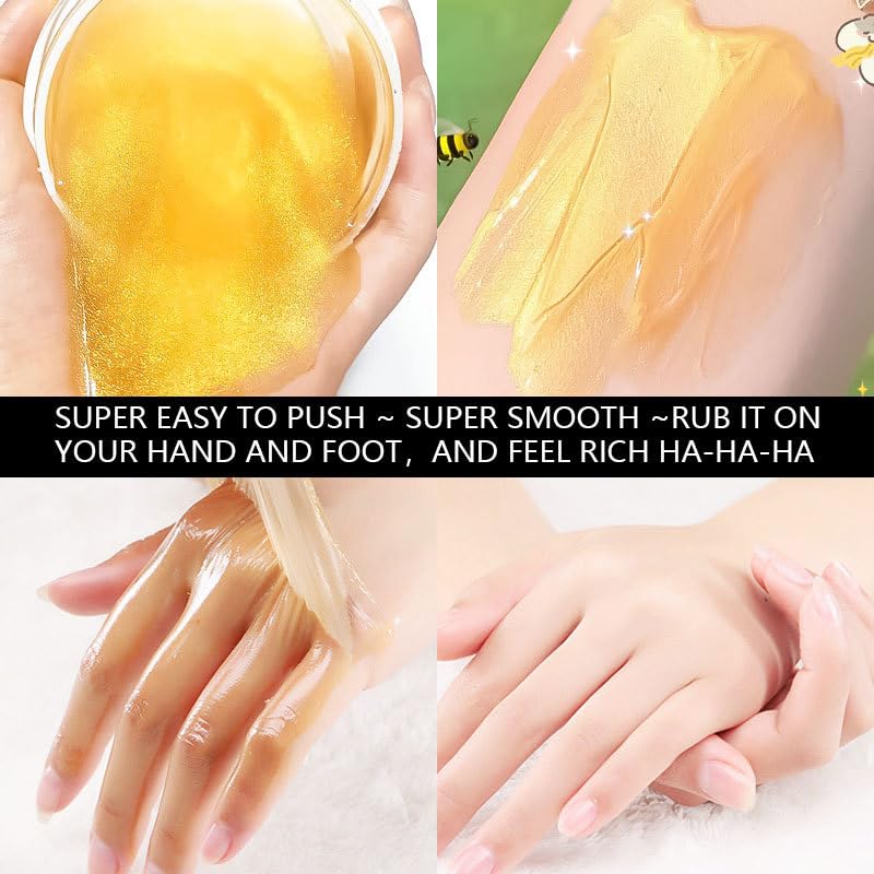 Turmeric Hand & Foot Peel Mask - Exfoliating Wax with Vitamin C (1.76 oz)