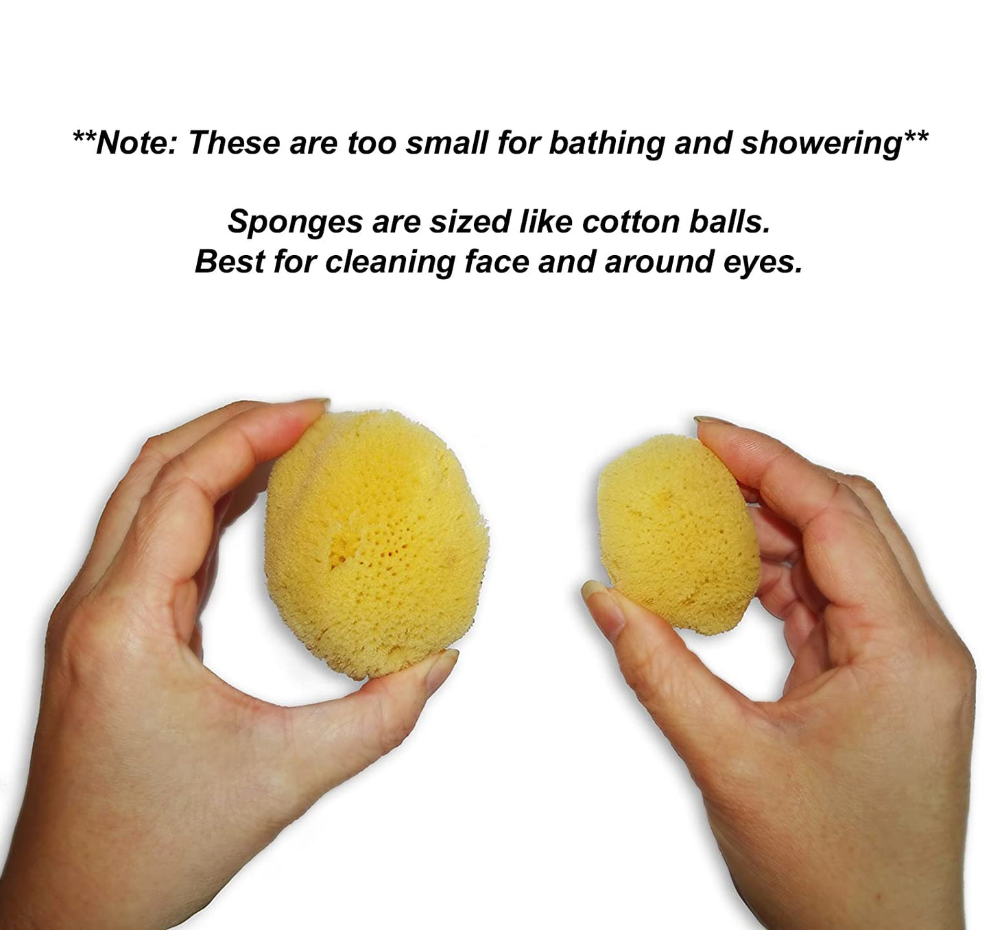 Natural Sea Silk Sponges 12pk: Size 9pc x1.5"-2.5" 3pc x 2.5"-3", like Cotton Balls, for Cosmetic Use, Makeup Application & Removal, Face & Eye Cleaning, with Luxury Gift Bag by Constantia Beauty®