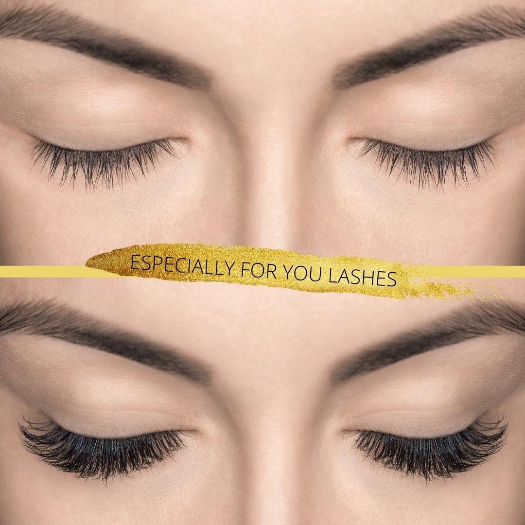 Especially For You Lashes - 500 Loose Promade (Premade) Fans | Volume Eyelash Extensions | Selections from Volume 3D To 20D – Curl C CC D L M – Thickness 0.03-0.1 mm – Length 8-20mm | Long Lasting Application | Easy Fan Lash Extensions (15mm, 8D 0.05 CC)