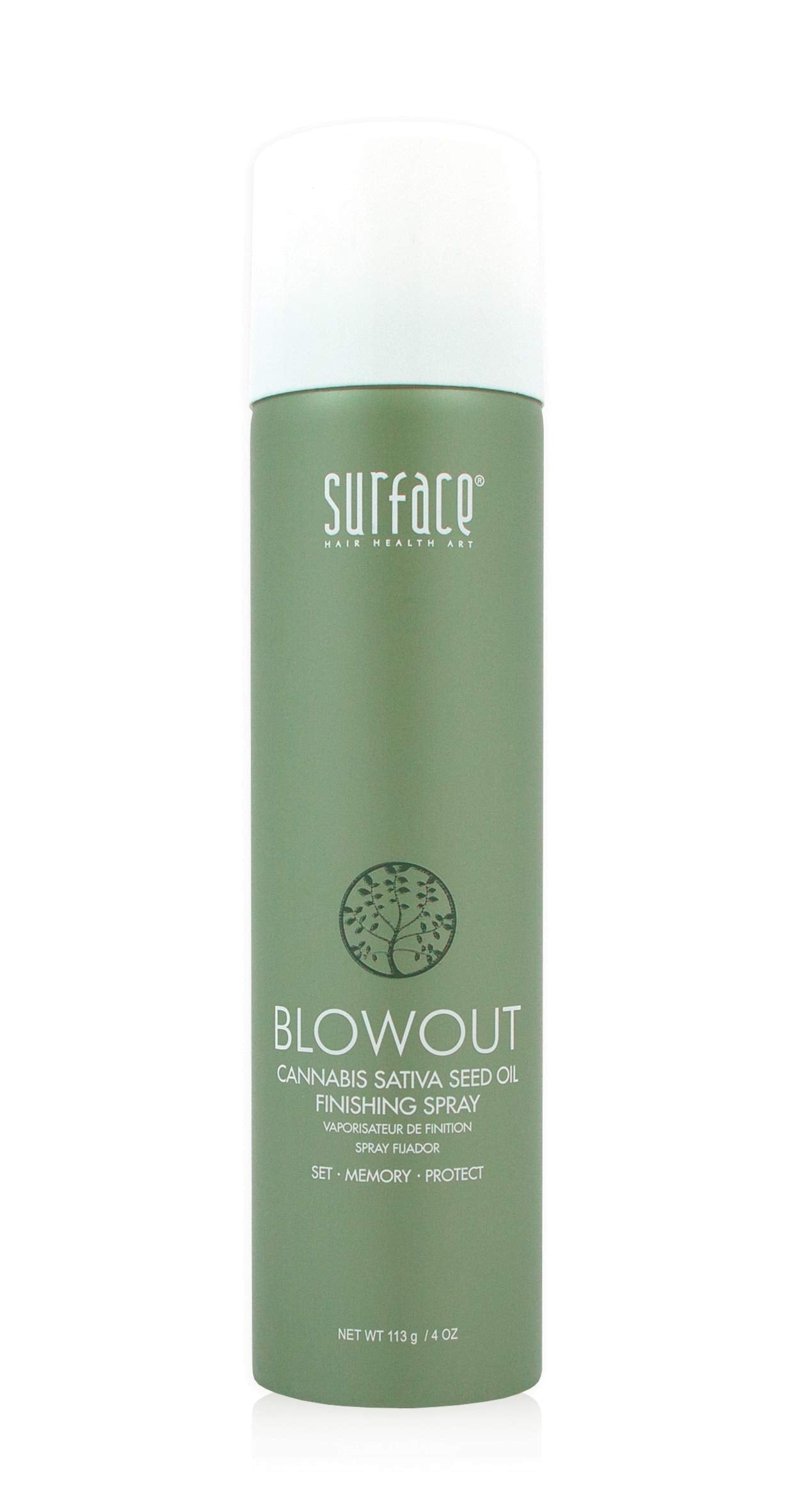 SURFACE Hair Blowout Hair Spray for Styling, 4 oz - Flexible Finishing Spray with Babassu Oil and Maracuja Oil - Premium Thermal Spray for Women, Men to Set Waves, Curls