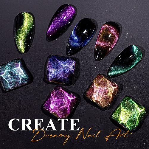 MIZHSE 9D Cat Eye Gel Nail Polish Magnet Nail Tool
