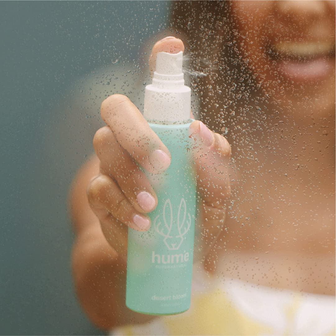 HUME SUPERNATURAL Dry Body Oil Spray - Moisturizing Oil for Dry Skin, After Shower Body Oils for Women and Men, Dry Oil Body Spray, Nourishing, Hydration, Glow, Probiotic, Desert Bloom, 2-Pack