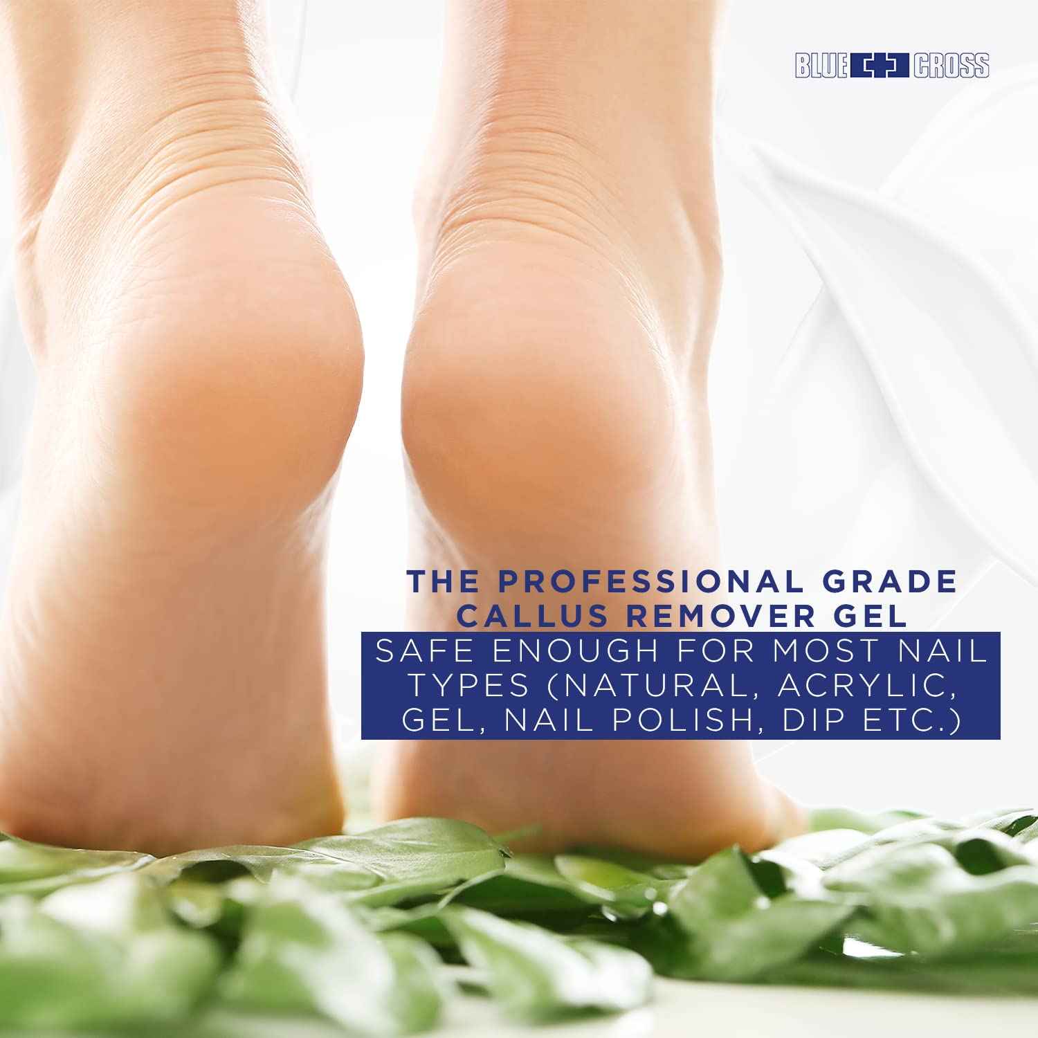 Blue Cross Professional Nail & Cuticle Care, Extra Strength Callus Remover Gel, 6mm Stainless Steel Cuticle Nippers, and All Natural Mineral Oil Free Cuticle Oil, 3 Pack Bundle