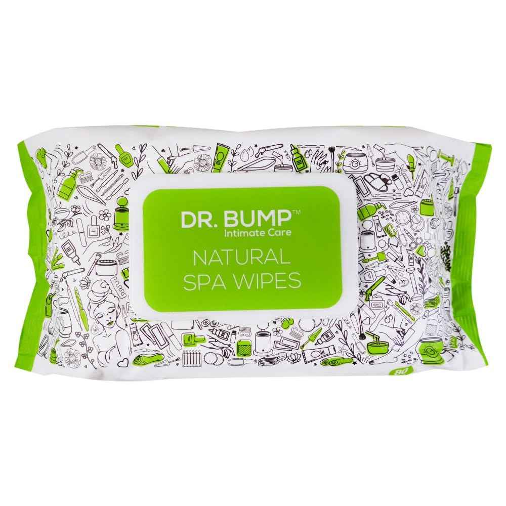 Dr. Bump Intimate Care Natural Spa Wipes with Tea Tree and Manuka Honey 80 pcs Pack of 6