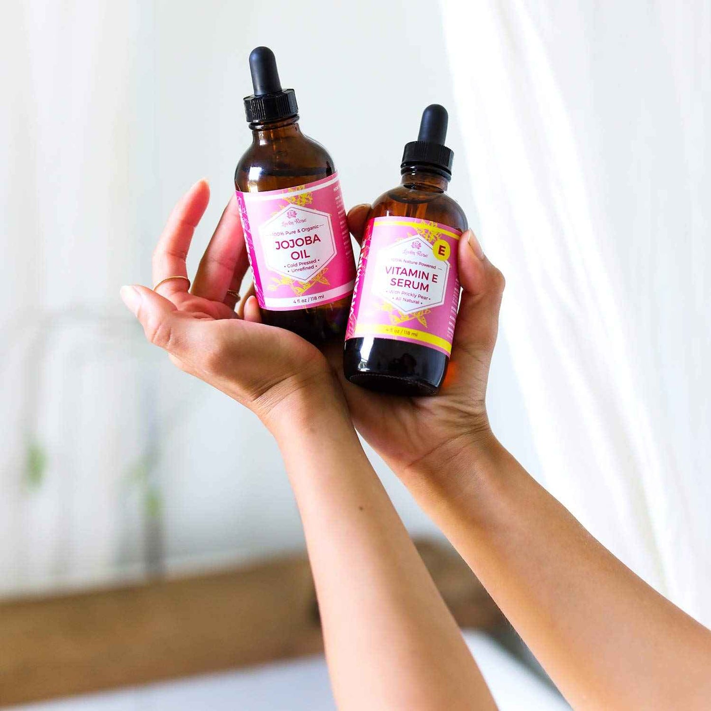 Leven Rose Vitamin E Oil Serum 100% Pure Organic All Natural for Face, Dry Skin Moisturizer, Hair & Nail Growth, Pure Makeup Remover, Cleansing Oil Large 4 oz