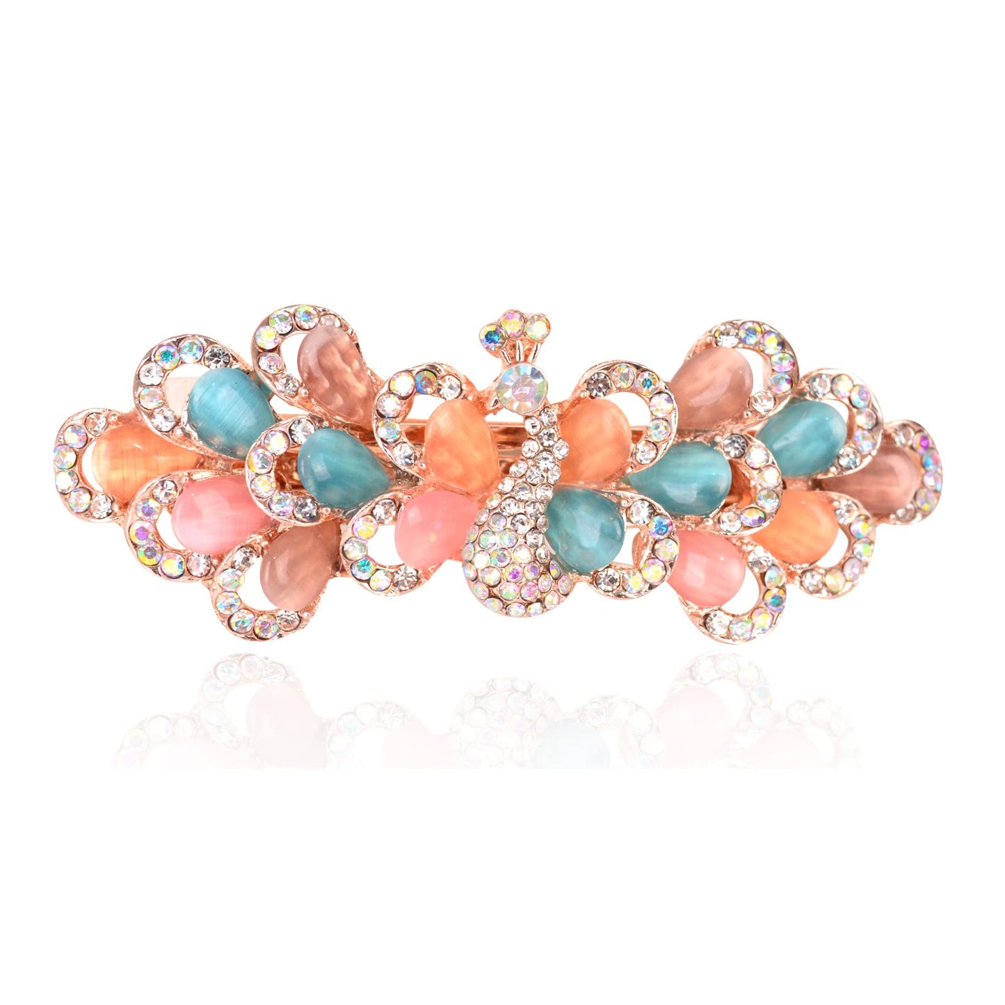 Bleiou Hair Barrette Luxury Rhinestone Hair Clips Hair Jewelry for Women Girls (Multicolor 1)