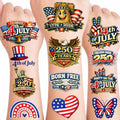 250th Anniversary Patriotic Temporary Tattoos - 60PCS