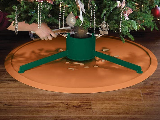 WeatherTech Christmas Tree Mat Terracotta - Heavy-Duty Christmas Tree Floor Protector